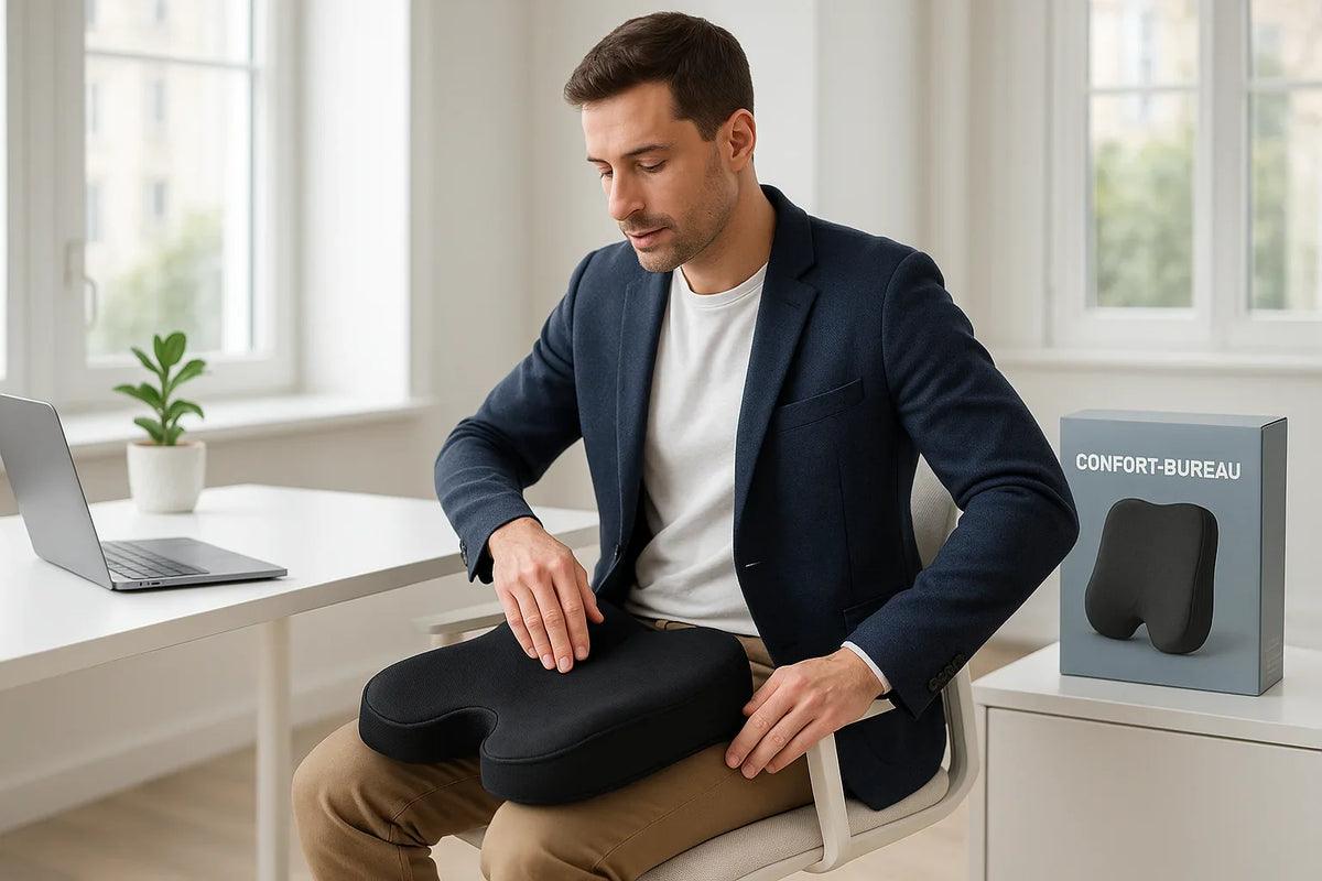 Coussin ergonomique bureau pour confort optimal - Confort-bureau